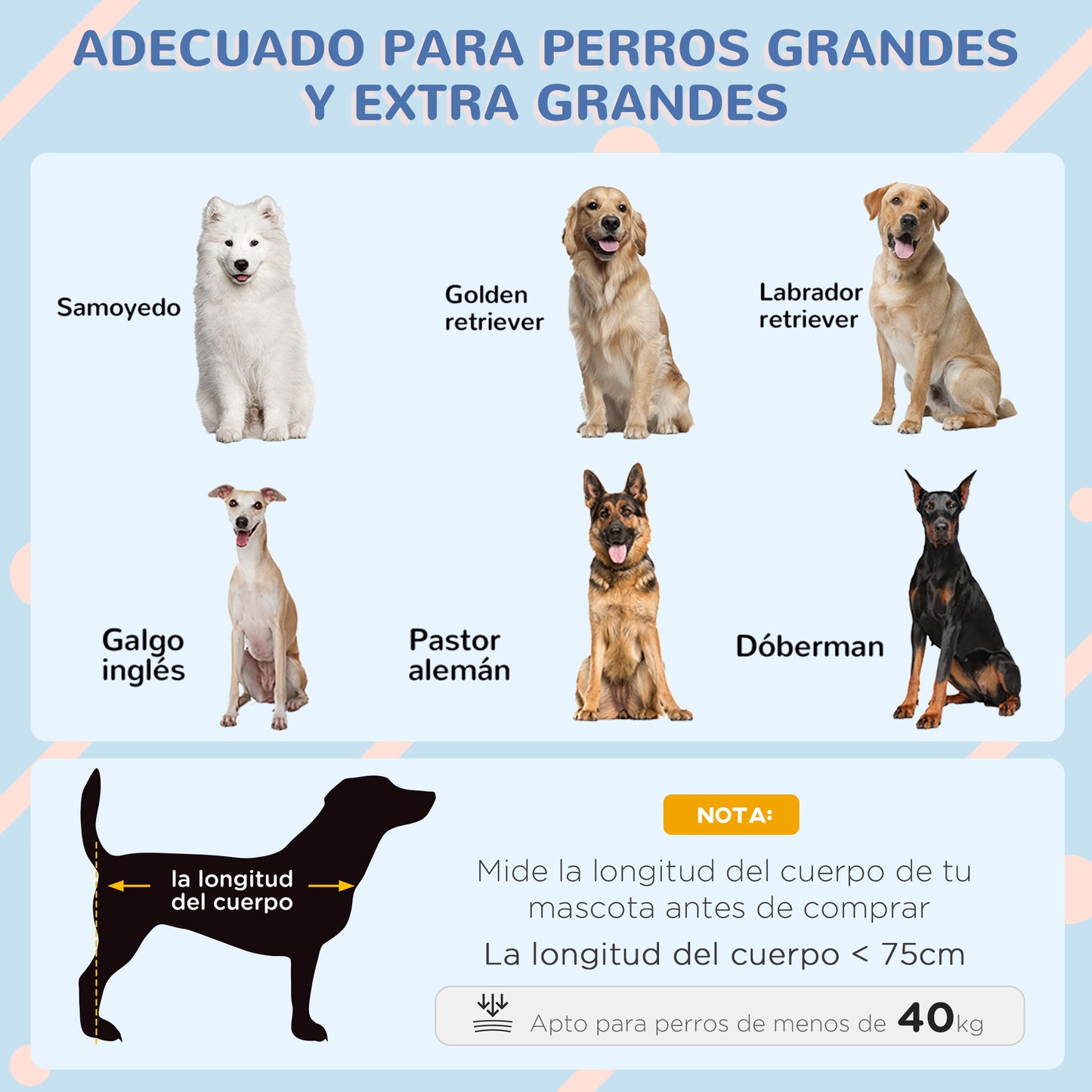 PawHut Caseta para Perros con Cubierta Exterior 110x75x87 cm Cama Elevada para Mascotas con Cojín y Ventanas de Malla Enrollable para Perros Grandes Gris