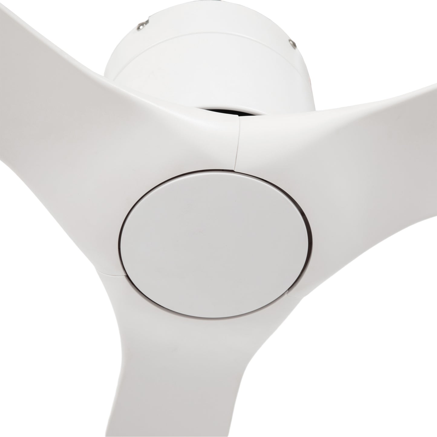 HOMCOM Ventilador de Techo 29W con Motor Reversible Mando a Distancia Ventilador Silencioso Ø132 cm con 3 Aspas Reversibles 6 Velocidades Temporizador para Dormitorio Sala de Estar Blanco