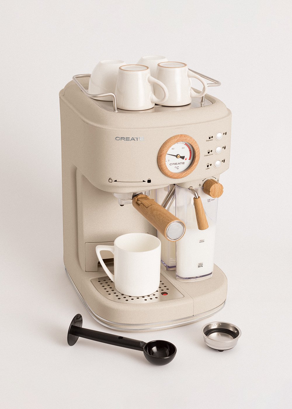 THERA RETRO PRO - Cafetera express semiautomática 20bar