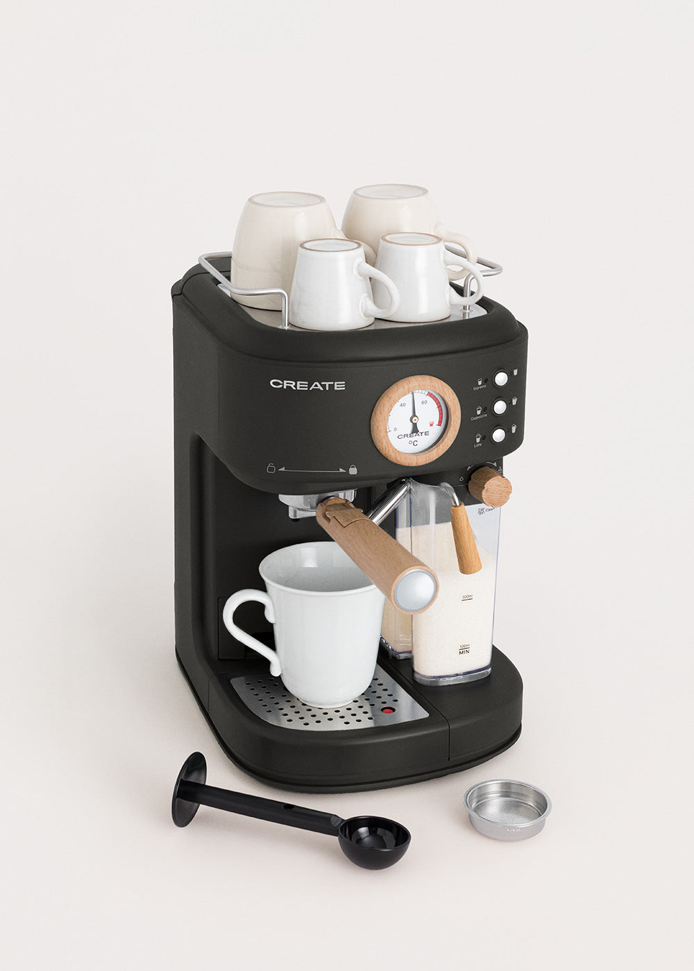 THERA RETRO PRO - Cafetera express semiautomática 20bar