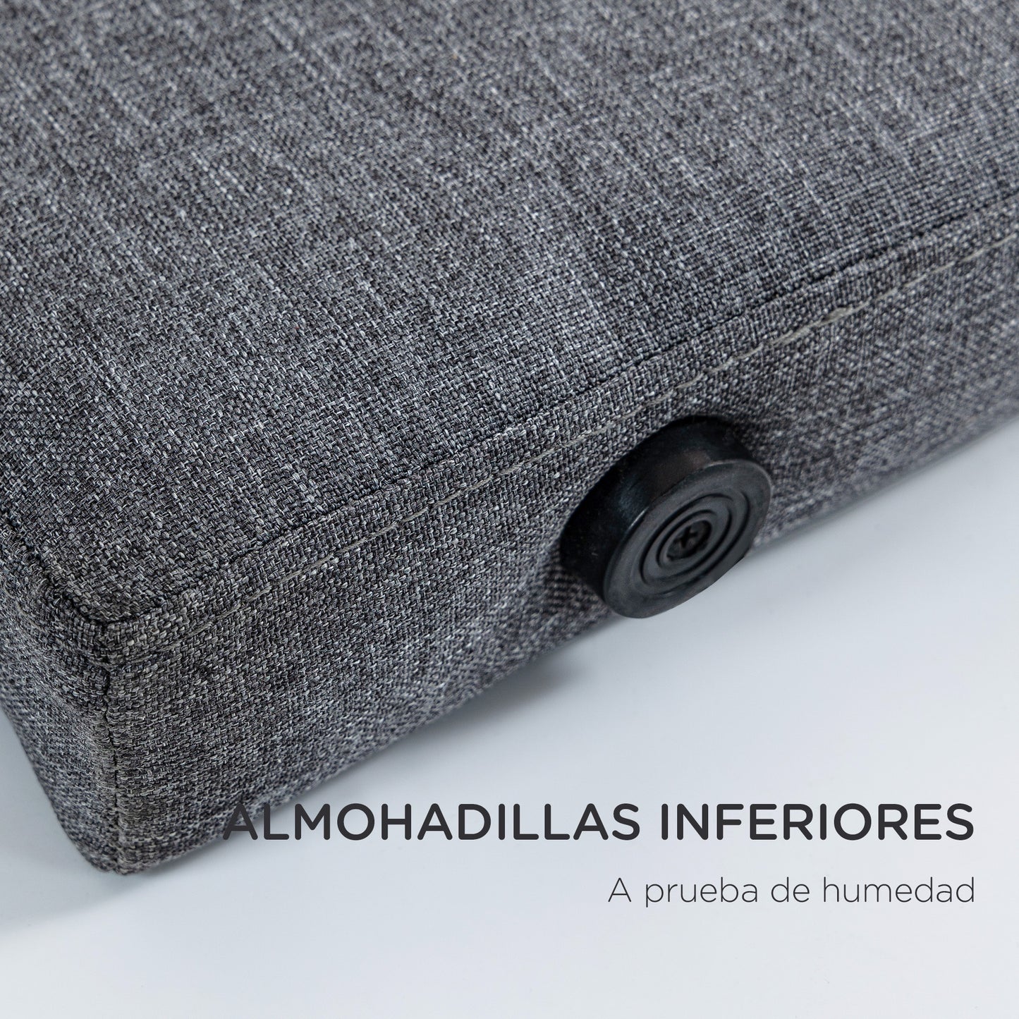 HOMCOM Cabecero de Cama 160 cm Cabezal de Cama Tapizado en Lino 2 Formas de Uso Vertical o Montado a la Pared Cabecero para Dormitorio Gris