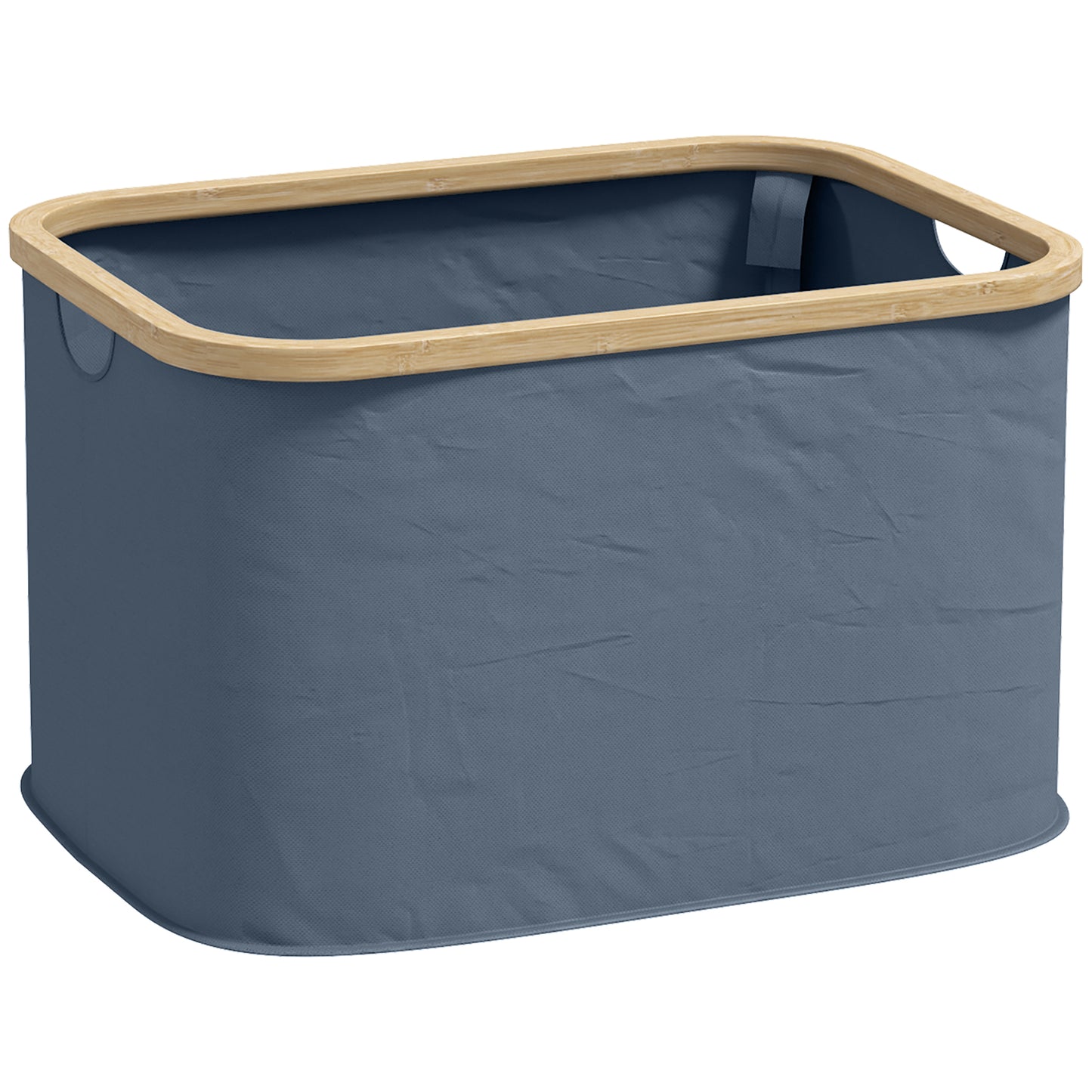 HOMCOM Cesto para Ropa Sucia Plegable Cesto de la Ropa Sucia 36 L con Asas para Baño Dormitorio Lavadero 44,3x33,3x26,5 cm Gris