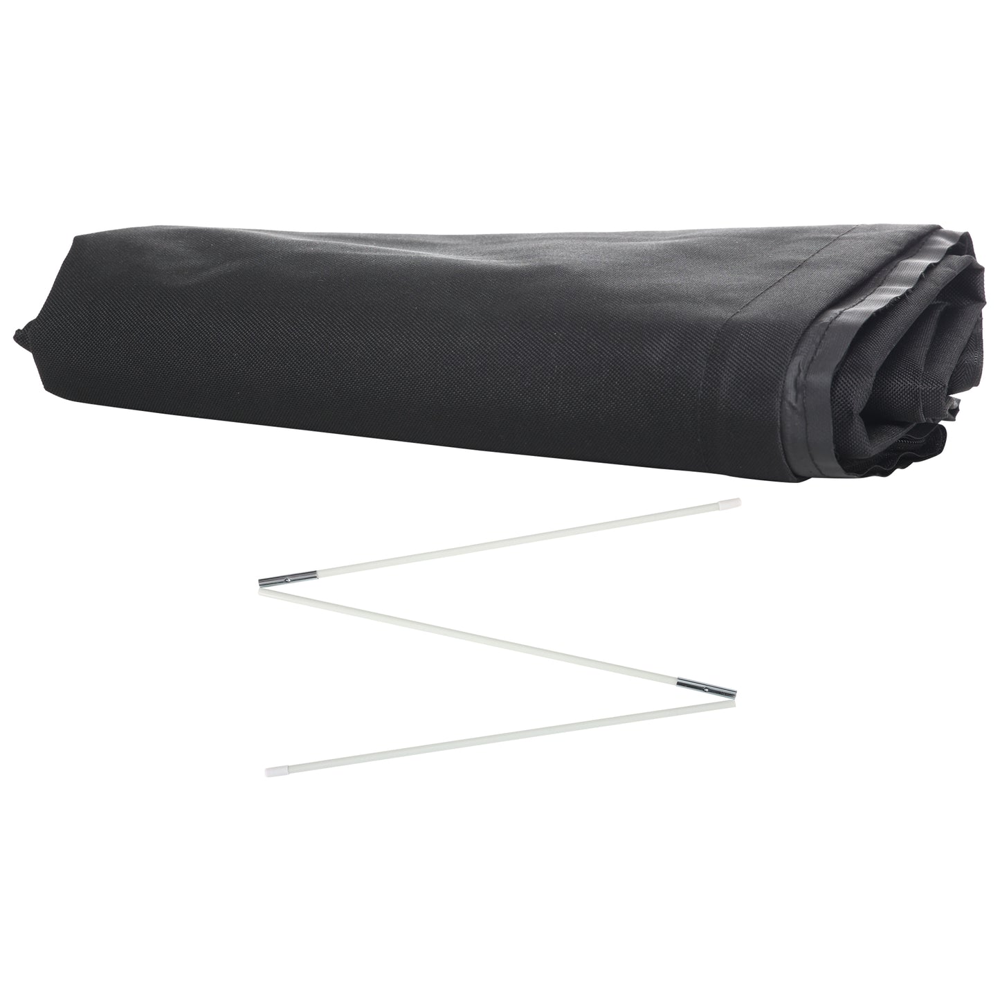 Outsunny Funda para Sombrilla de Jardín Funda Protectora para Parasol Impermeable de Tela Oxford 300D con Cremallera y Varilla de Soporte Plegable 240x48/70 cm Negro