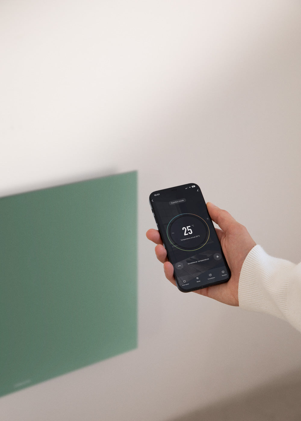 WARM MINIMAL IR - Calefactor infrarrojo de pared con WiFi