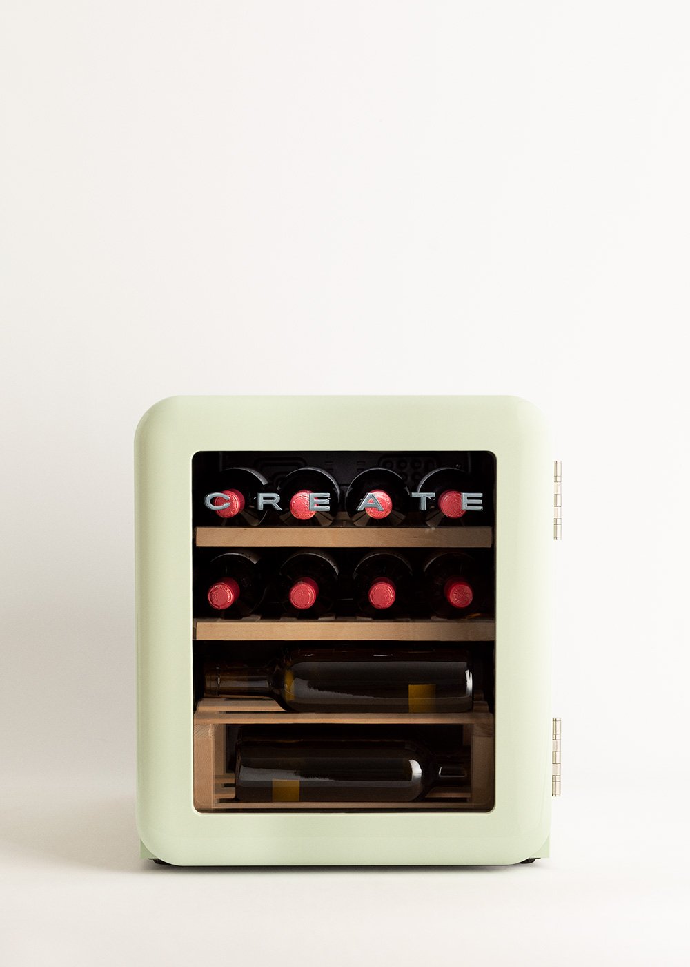 WINECOOLER RETRO - Vinoteca eléctrica de estilo retro para 12, 45 o 76 botellas