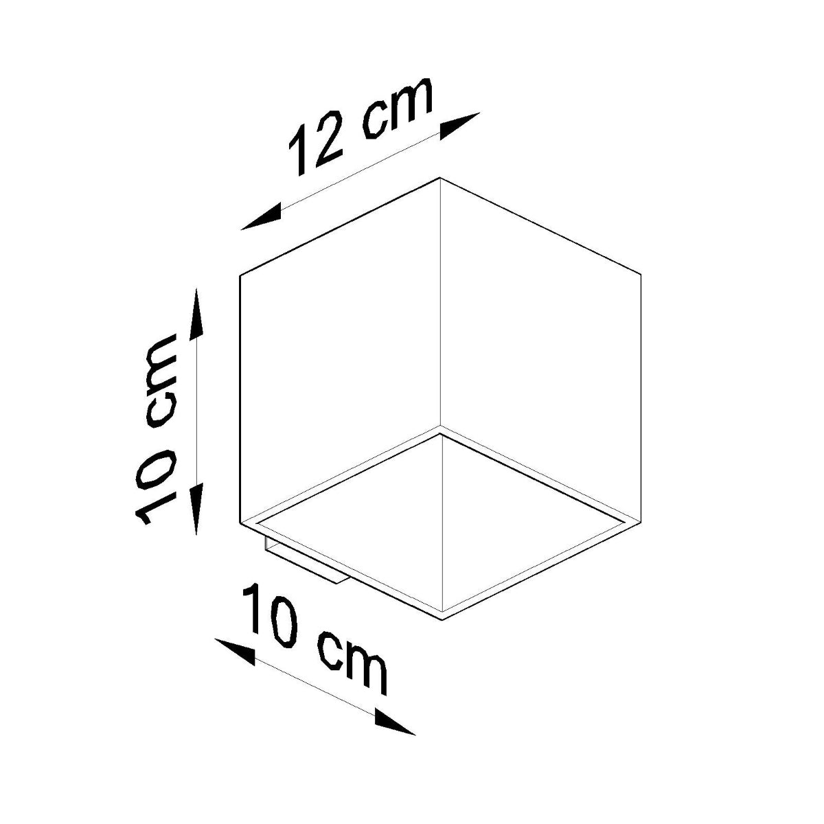 Aplique QUAD 1 gris - Sollux