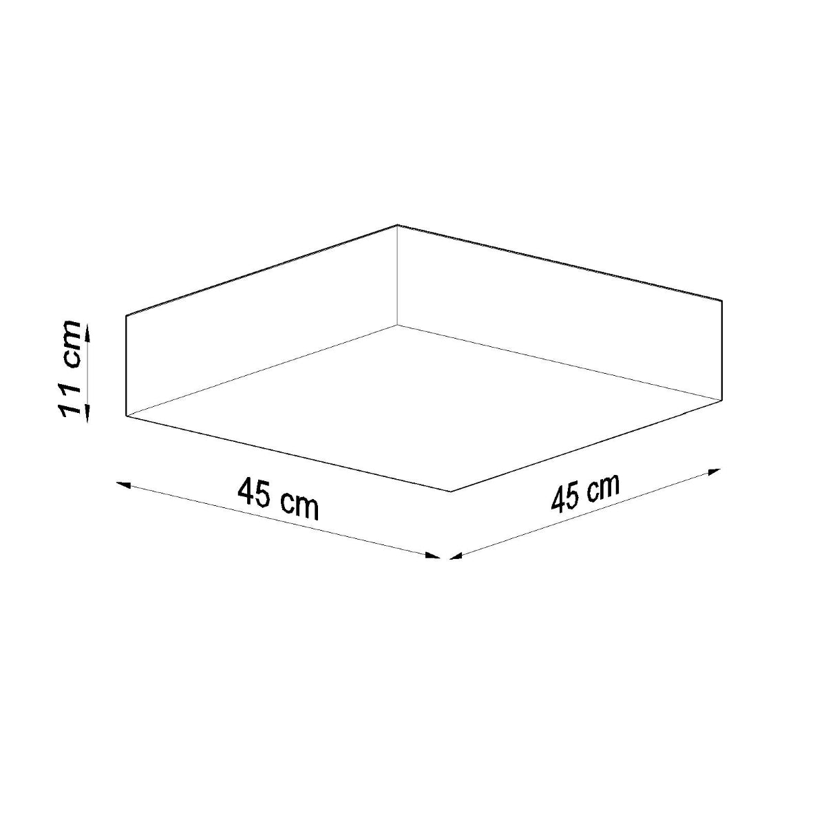 Lámpara de techo HORUS 45 blanca - Sollux