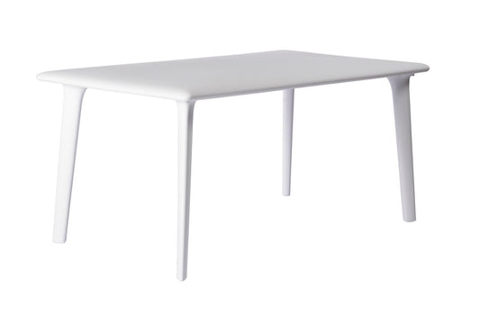 Resol new dessa mesa rectangular interior, exterior 160x90 blanco