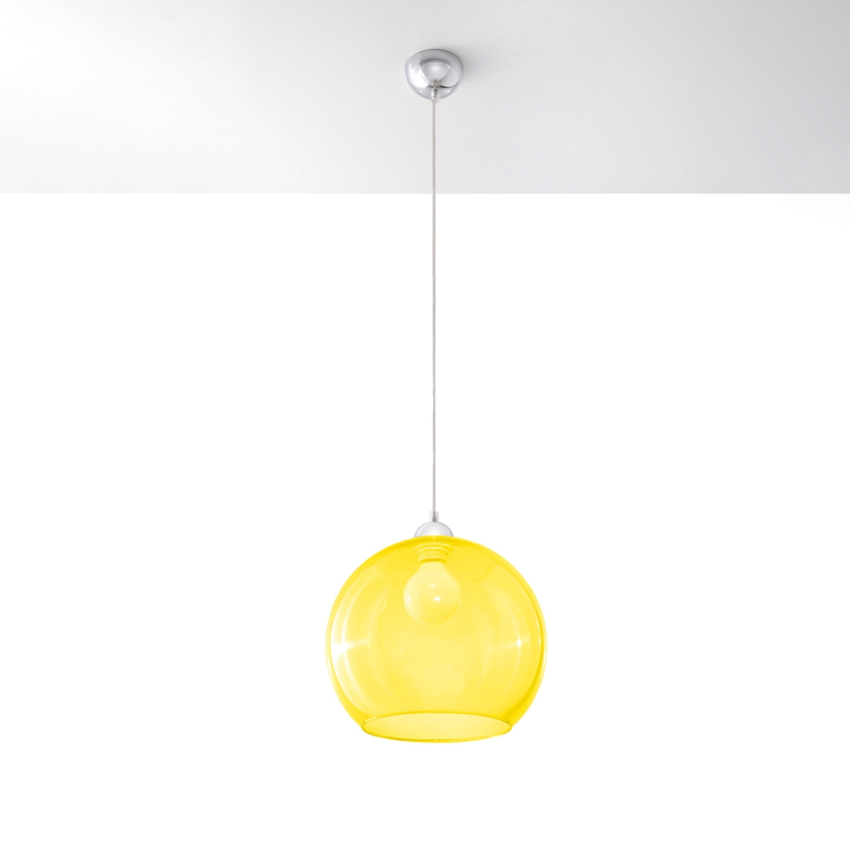 Lámpara colgante BALL amarillo - Sollux