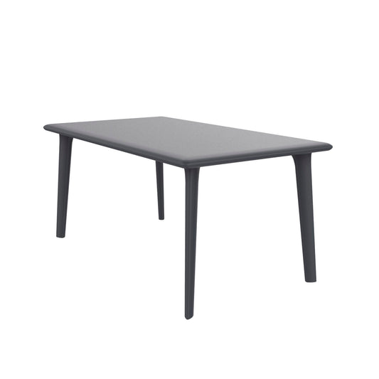 Resol new dessa mesa rectangular interior, exterior 160x90 gris oscuro