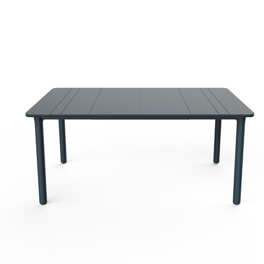 Garbar noa mesa rectangular interior, exterior 160x90 pie gris oscuro - tablero gris oscuro
