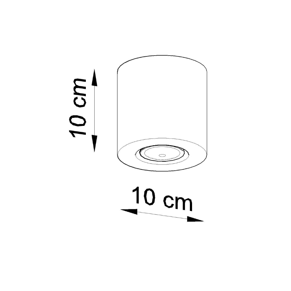 Lámpara de techo ORBIS madera natural - Sollux