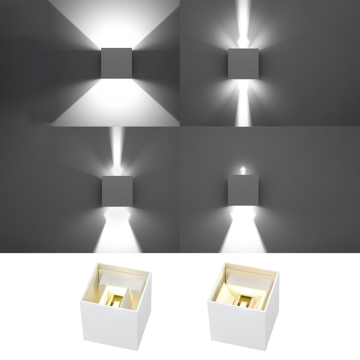 Aplique LUCA LED blanco IP54 - Sollux