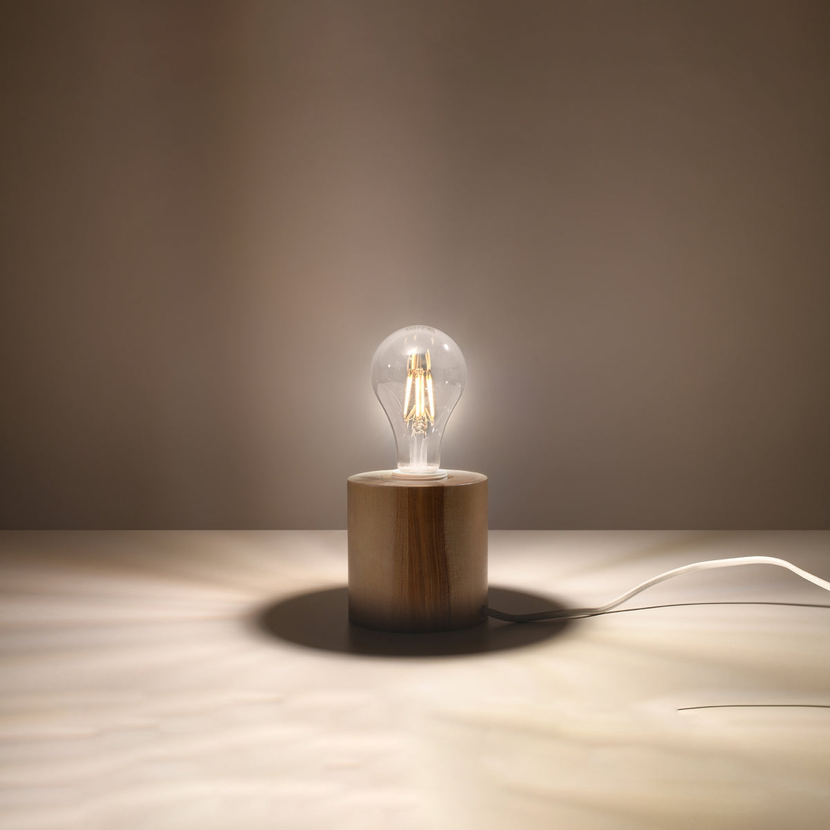Lámpara de mesa SALGADO madera - Sollux