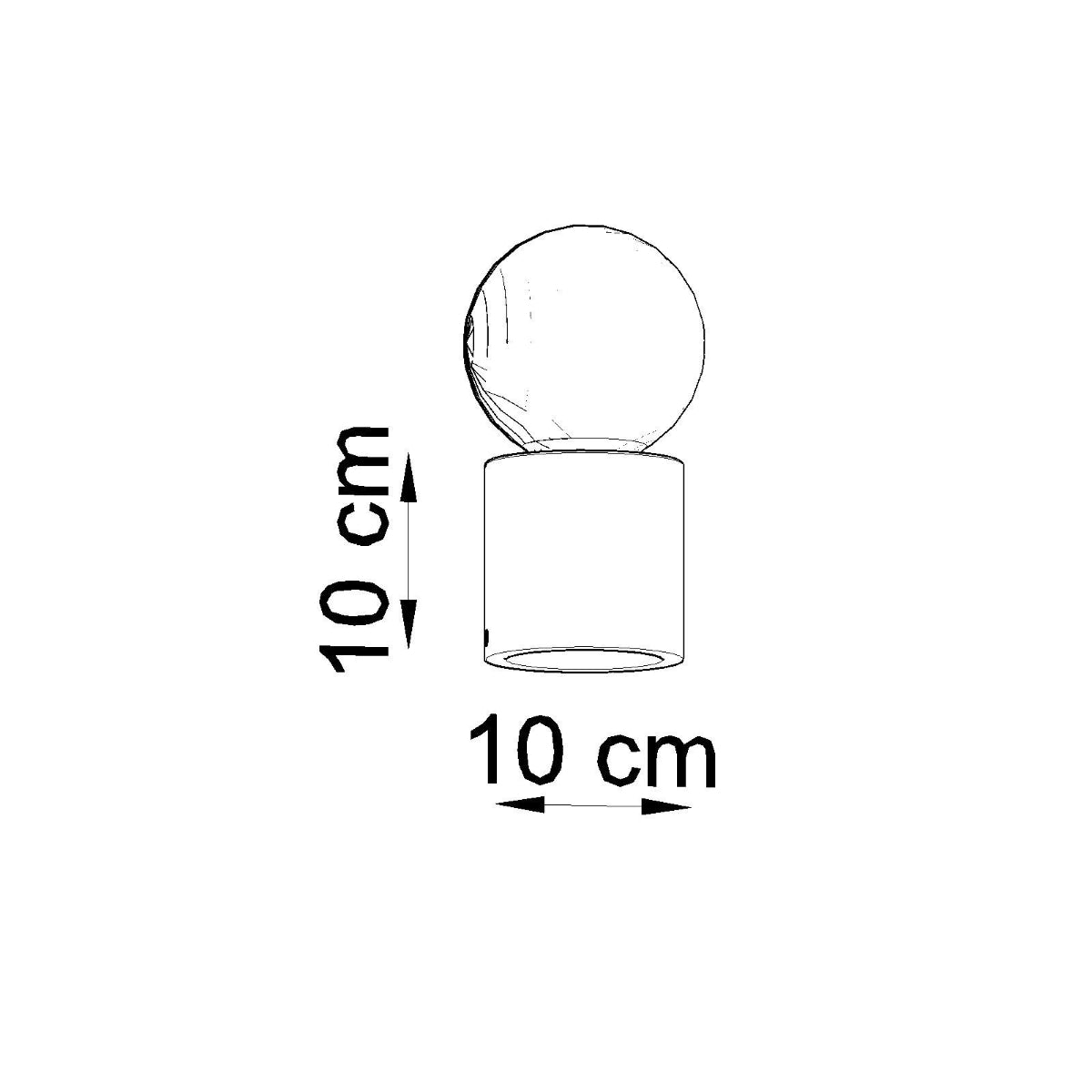 Lámpara de mesa SALGADO hormigón - Sollux