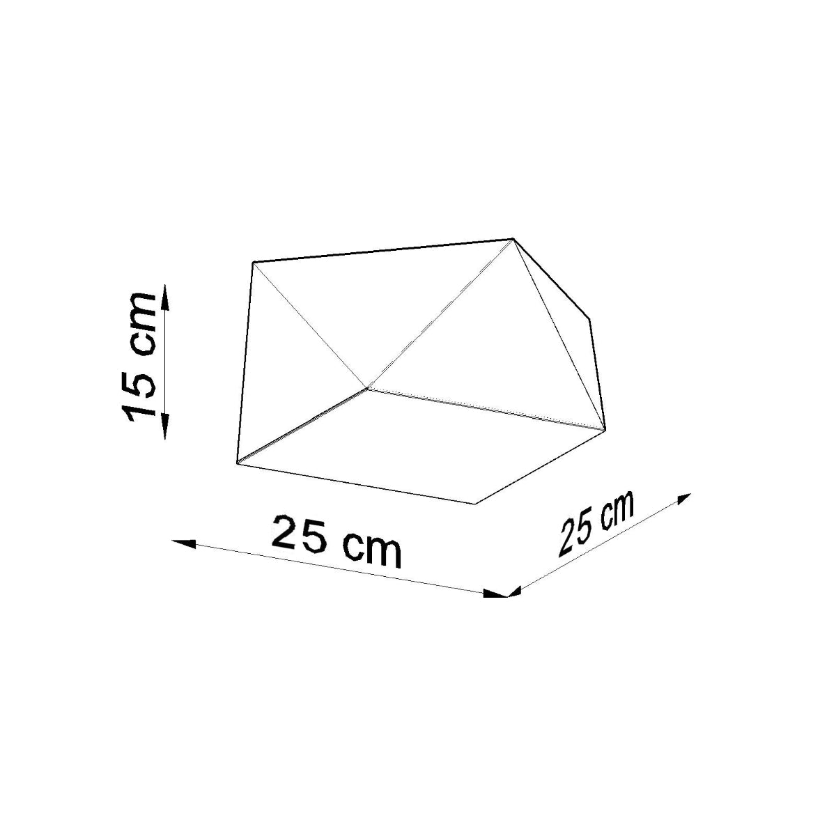 Lámpara de techo HEXA 25 blanca - Sollux