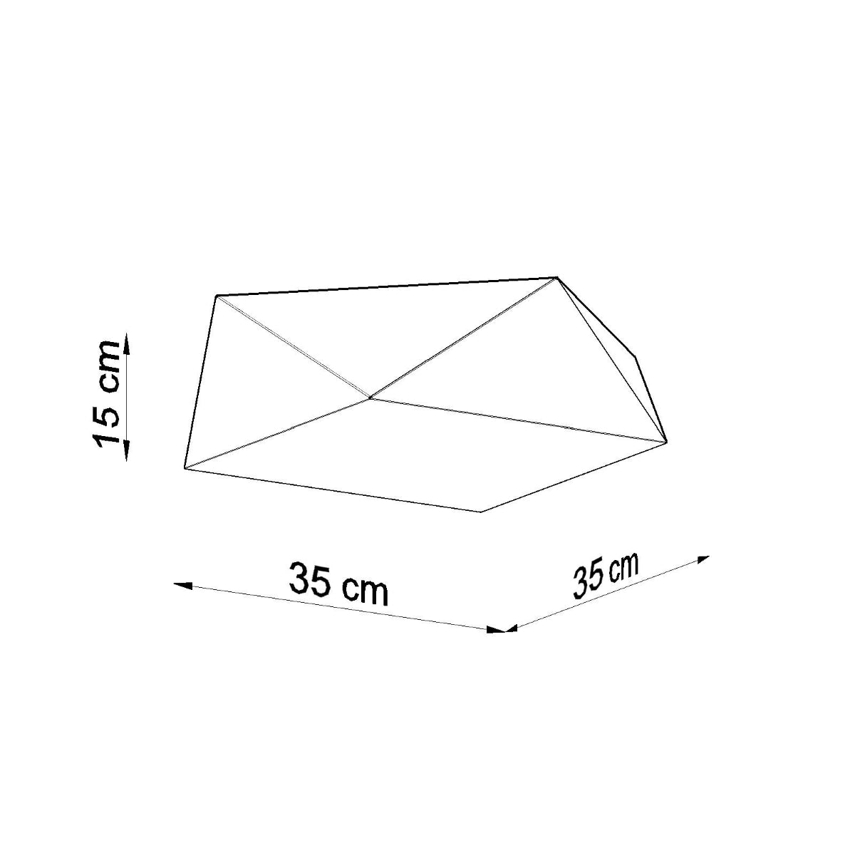 Lámpara de techo HEXA 35 blanca - Sollux