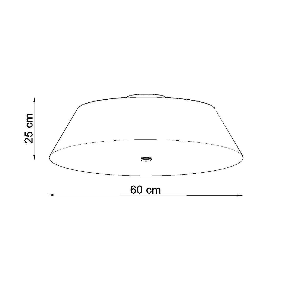 Lámpara de techo VEGA 60 blanca - Sollux