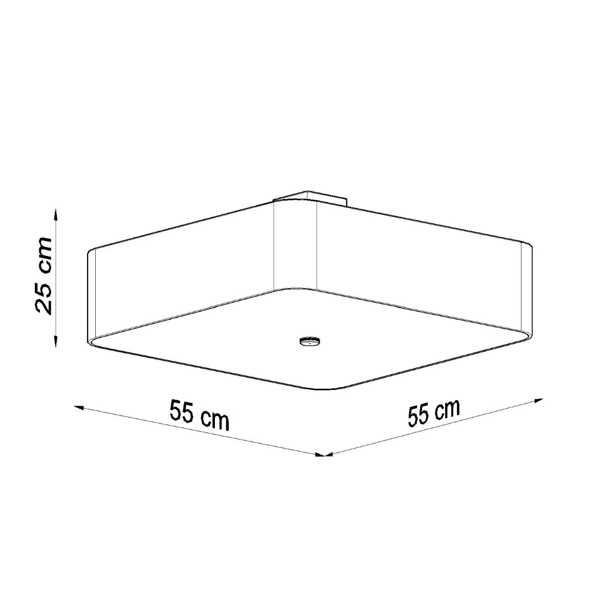 Lámpara de techo LOKKO 55 blanca - Sollux