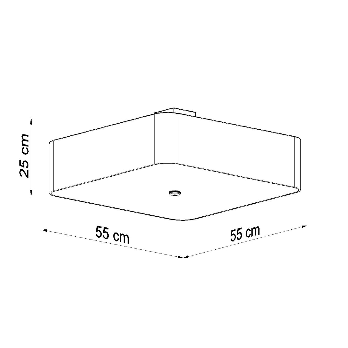 Lámpara de techo LOKKO 55 blanca - Sollux