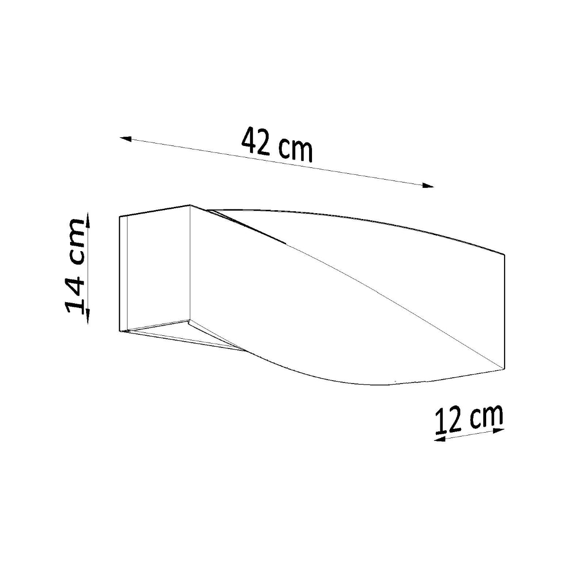 Aplique de cerámica SIGMA gris - Sollux