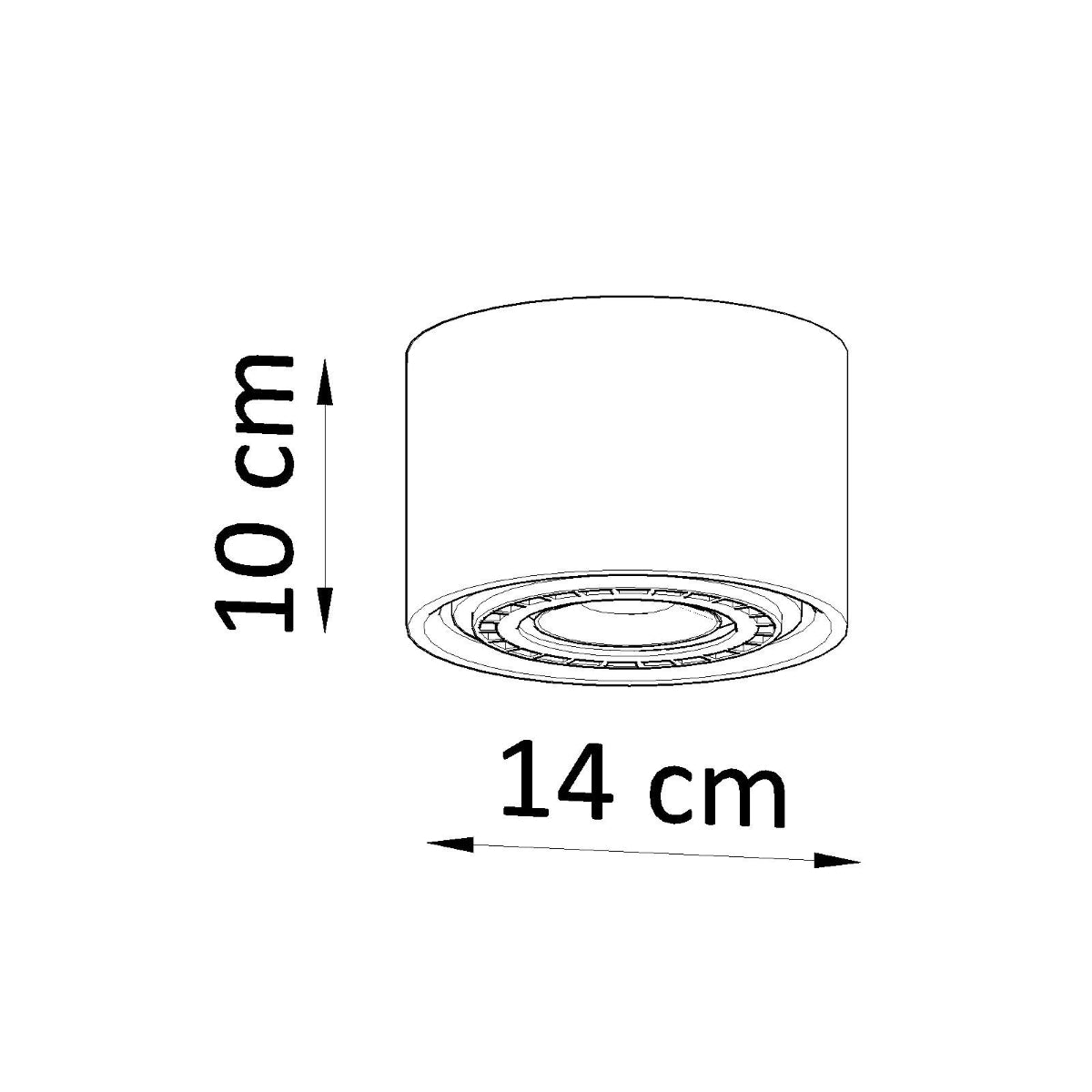 Plafond BASIC 1 madera natural - Sollux