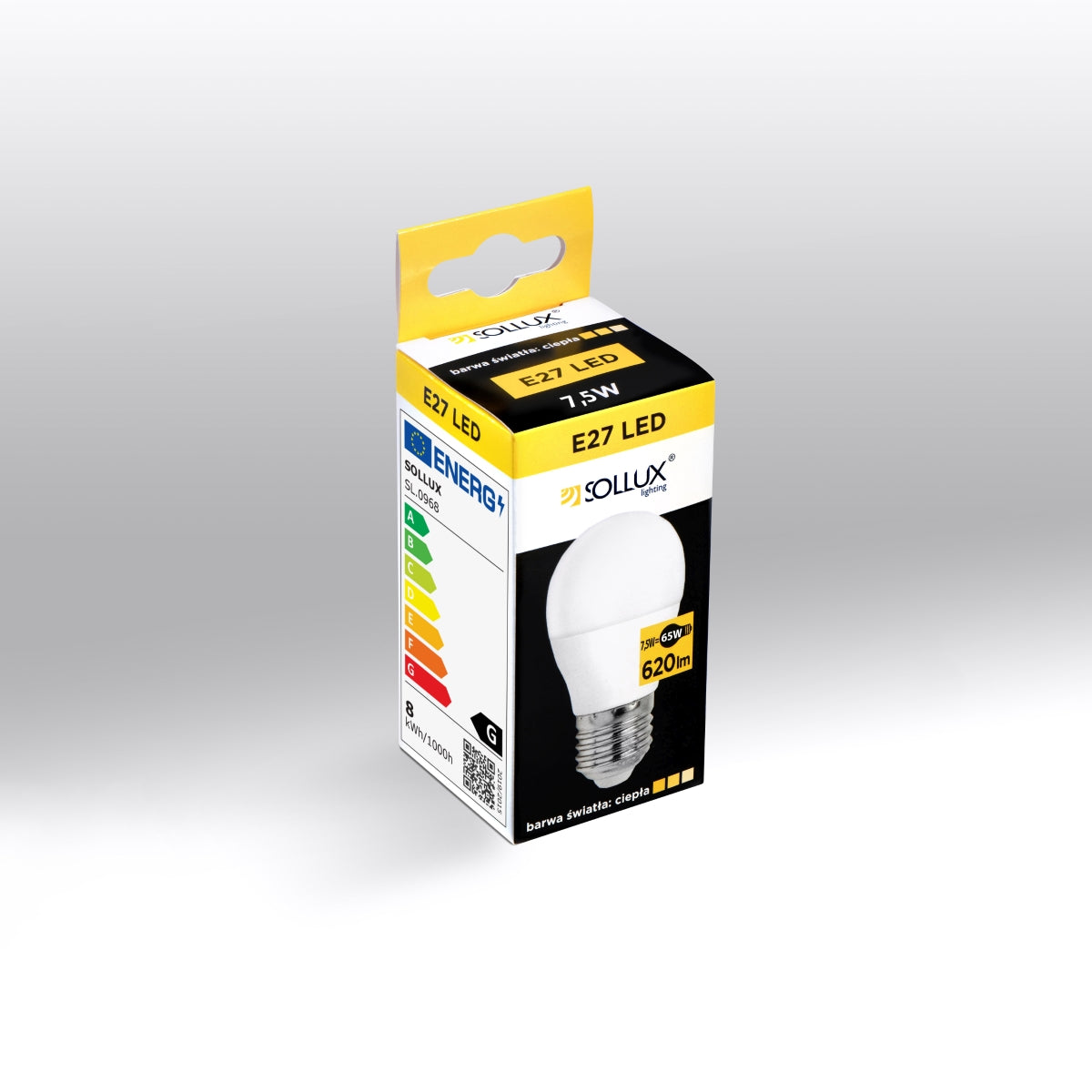 Bombilla LED E27 3000K 7,5W 620lm - Sollux