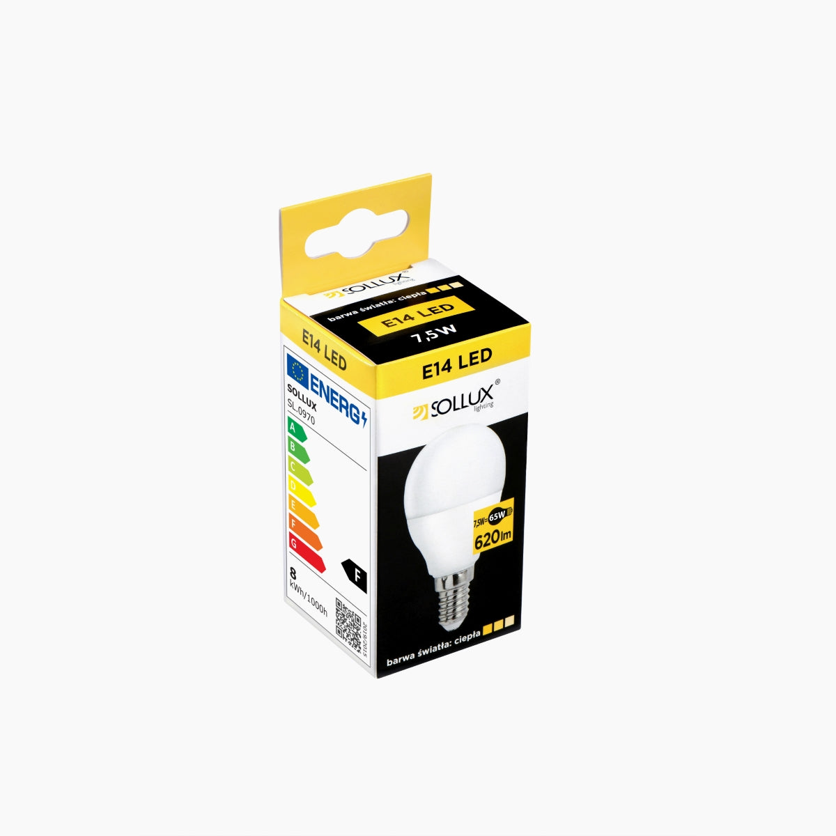 Bombilla LED E14 3000K 7,5W 620lm - Sollux