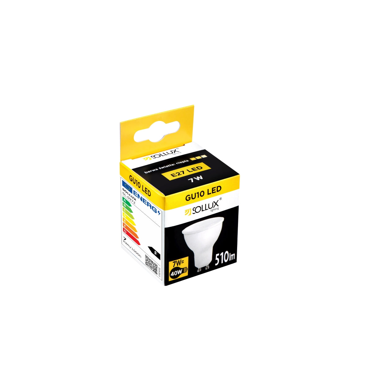 Bombilla LED GU10 3000K 7W 510lm - Sollux