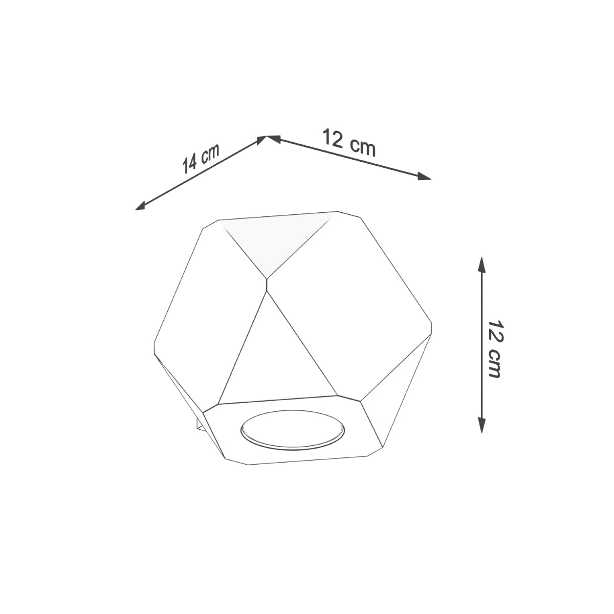 Aplique WOODY madera natural - Sollux