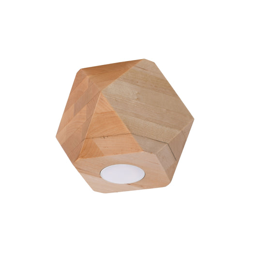 Lámpara de techo WOODY 1 madera natural - Sollux