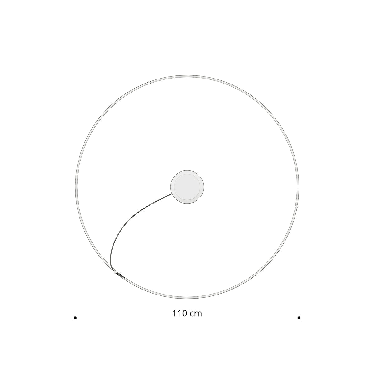 Lámpara RIO 110 blanca 3000K - Sollux