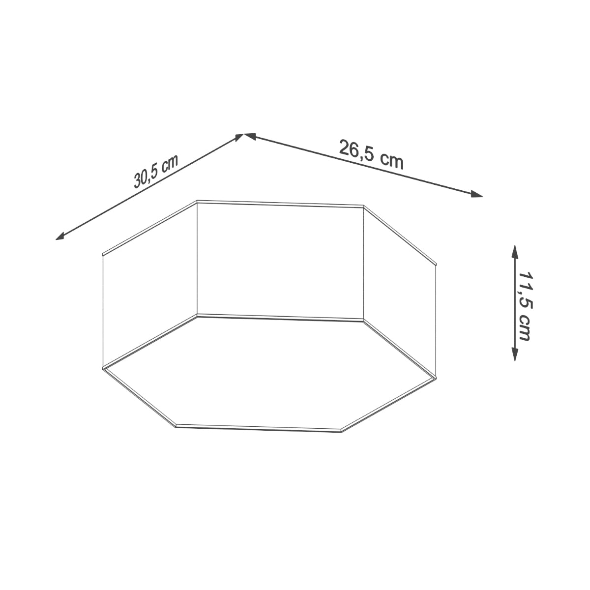 Lámpara de techo SUNDE 11 blanca - Sollux