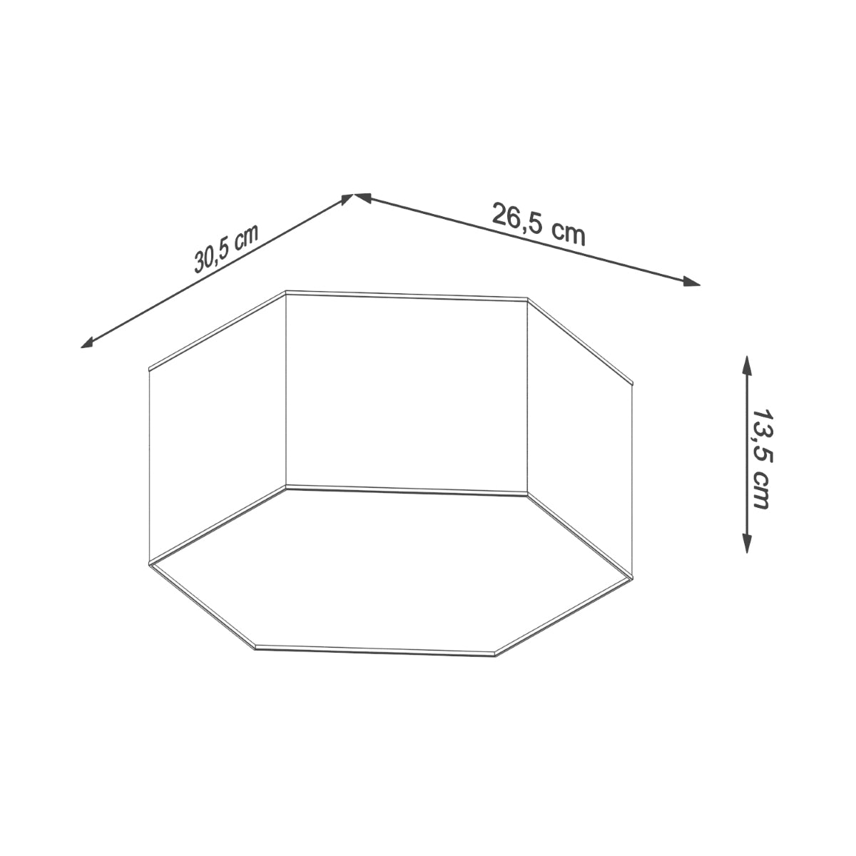 Lámpara de techo SUNDE 13 blanca - Sollux