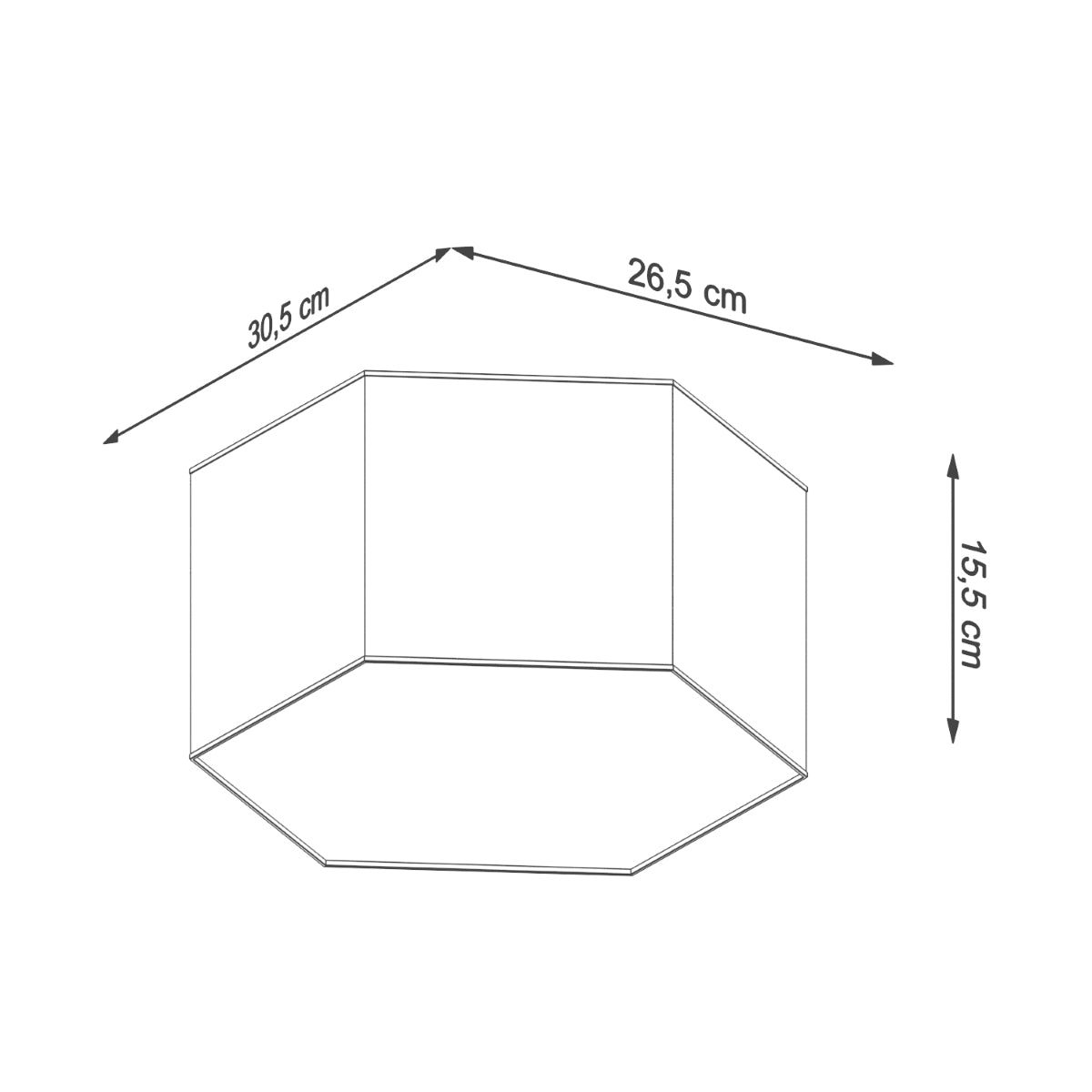 Lámpara de techo SUNDE 15 blanca - Sollux