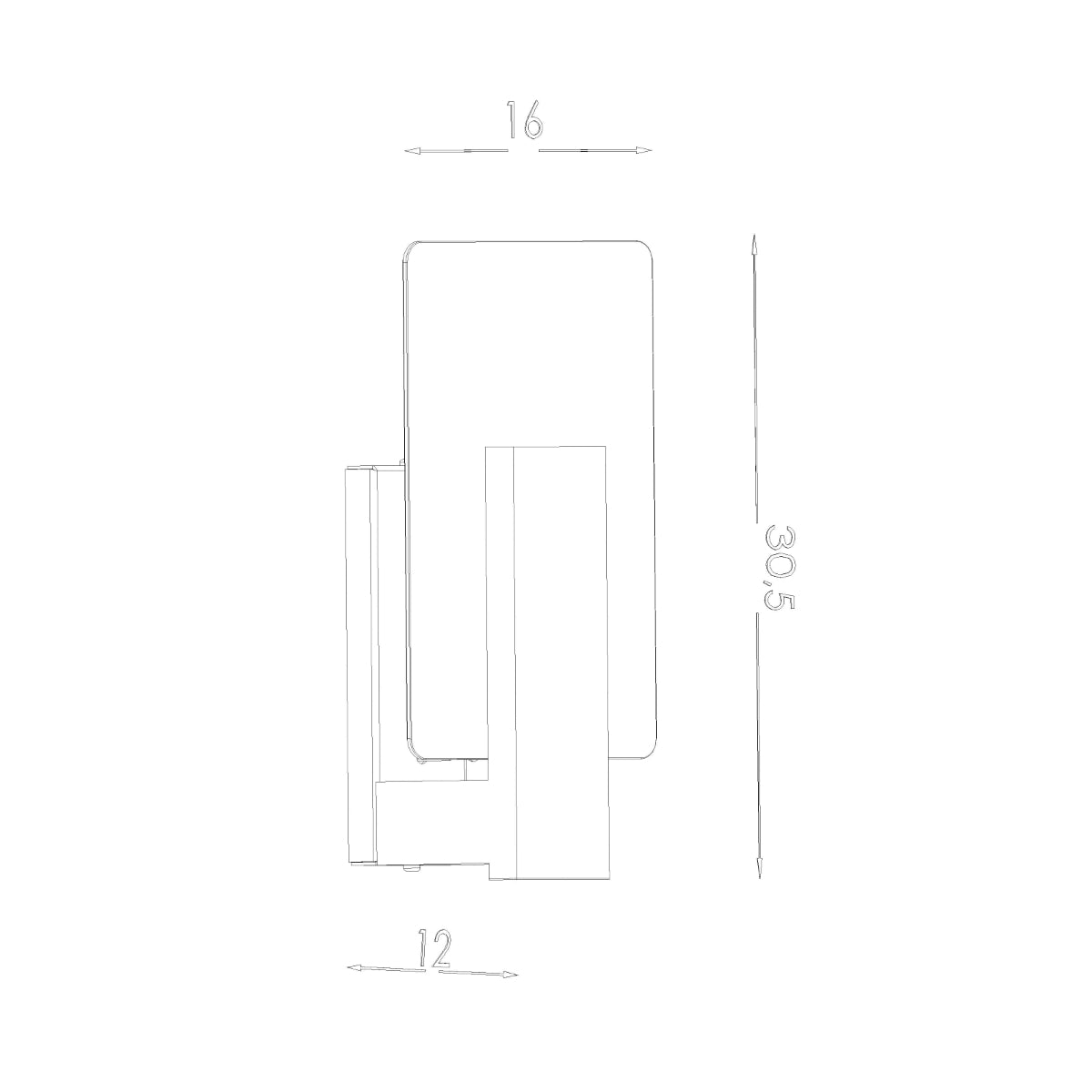 Aplique LAPPO madera natural - Sollux