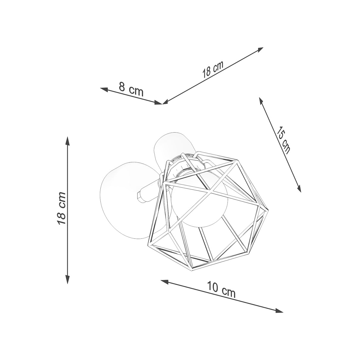 Aplique ARTEMIS 1 blanco - Sollux