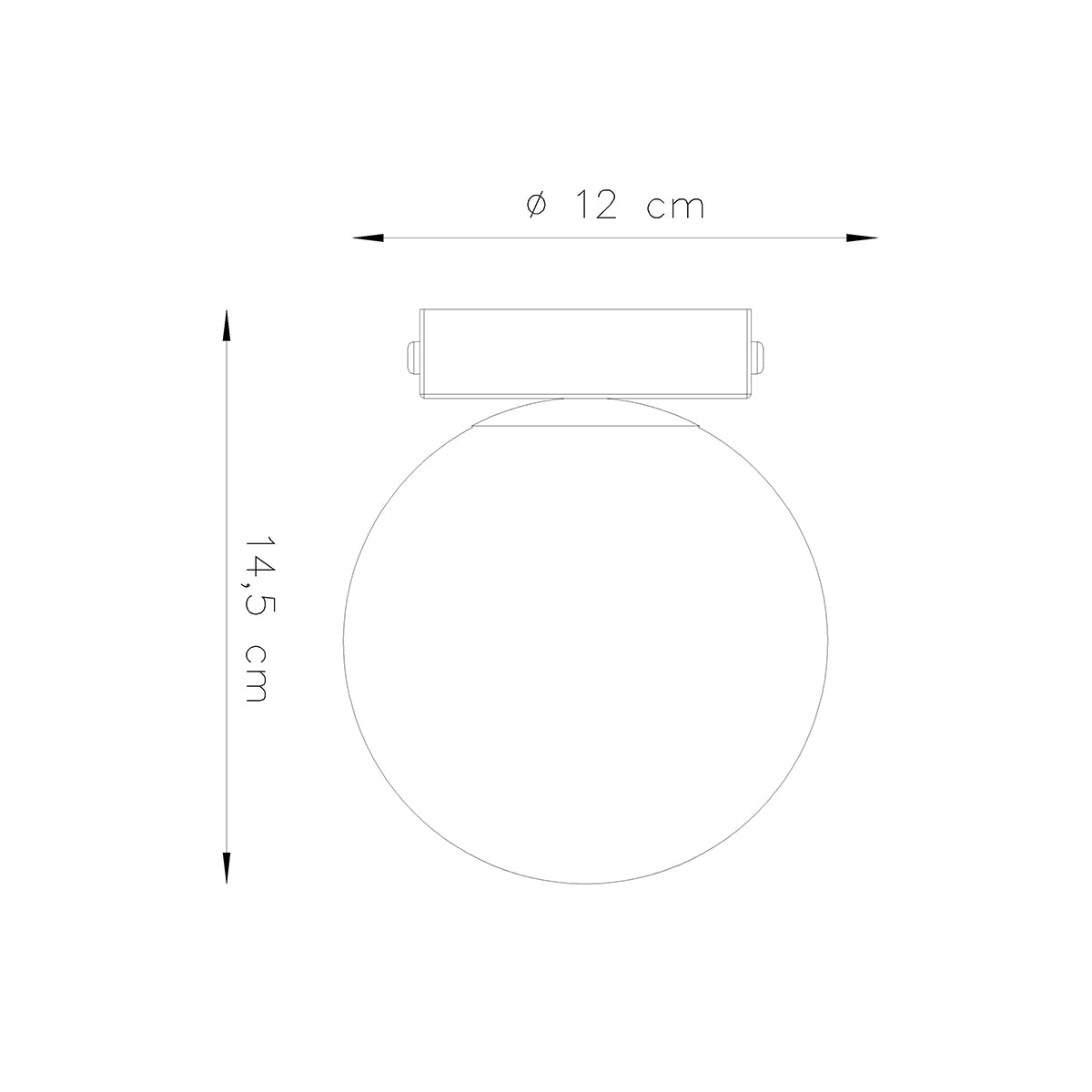 Lámpara de techo YOLI 1 blanca - Sollux