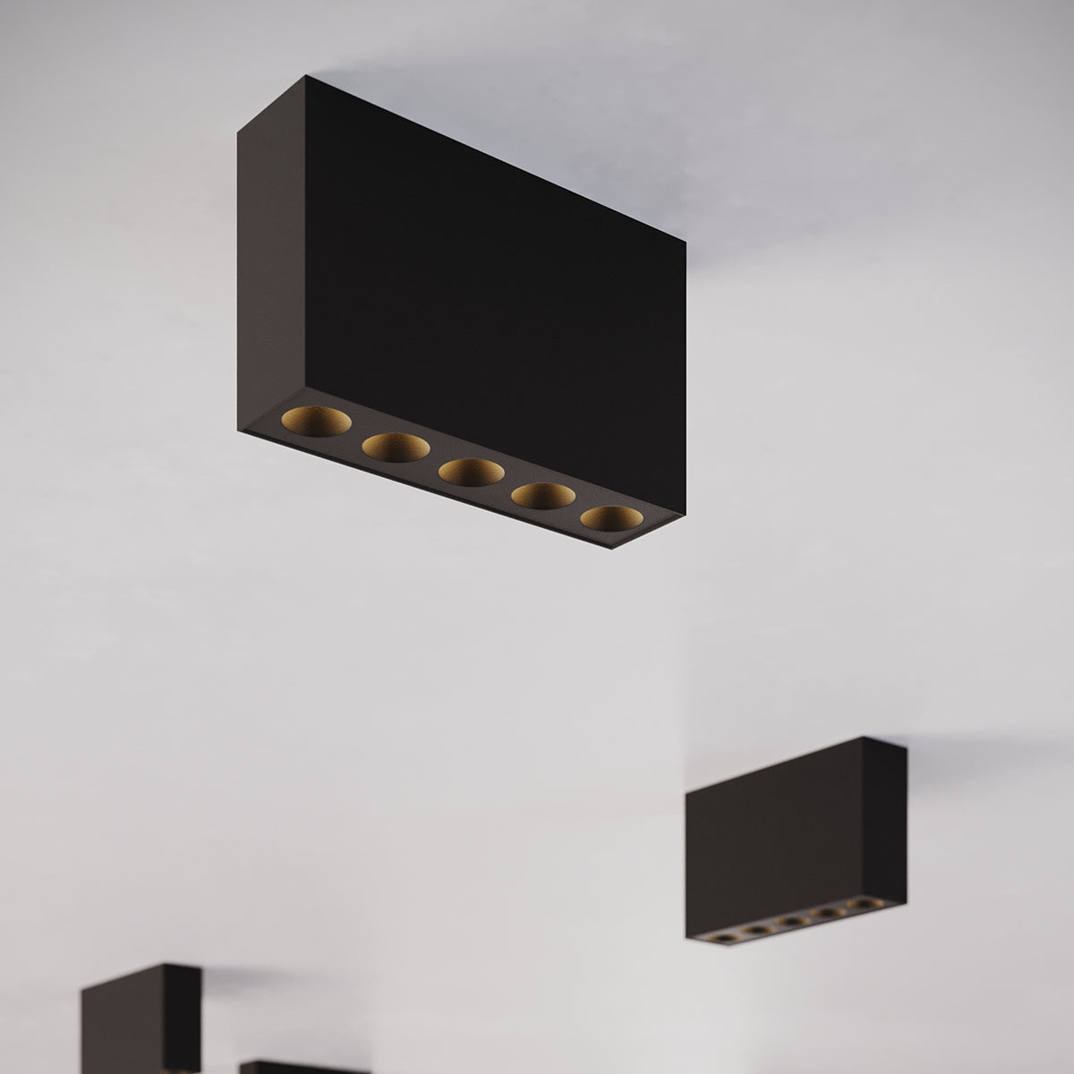 Plafón SOLE negro LED - Sollux