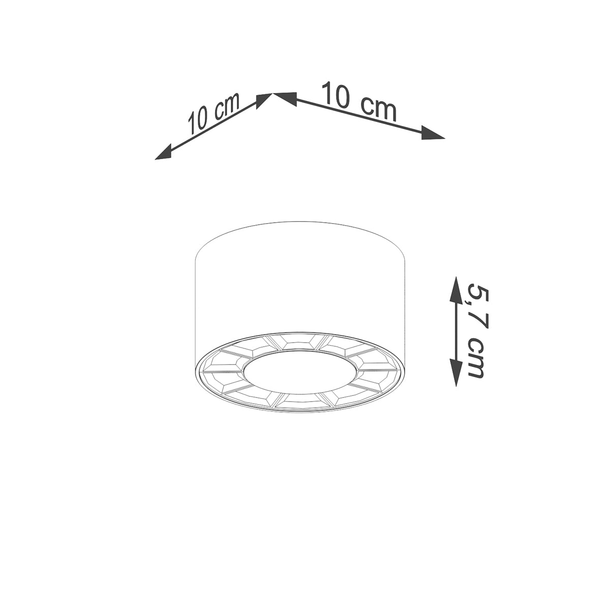 Lámpara de techo DIO LED blanco - Sollux