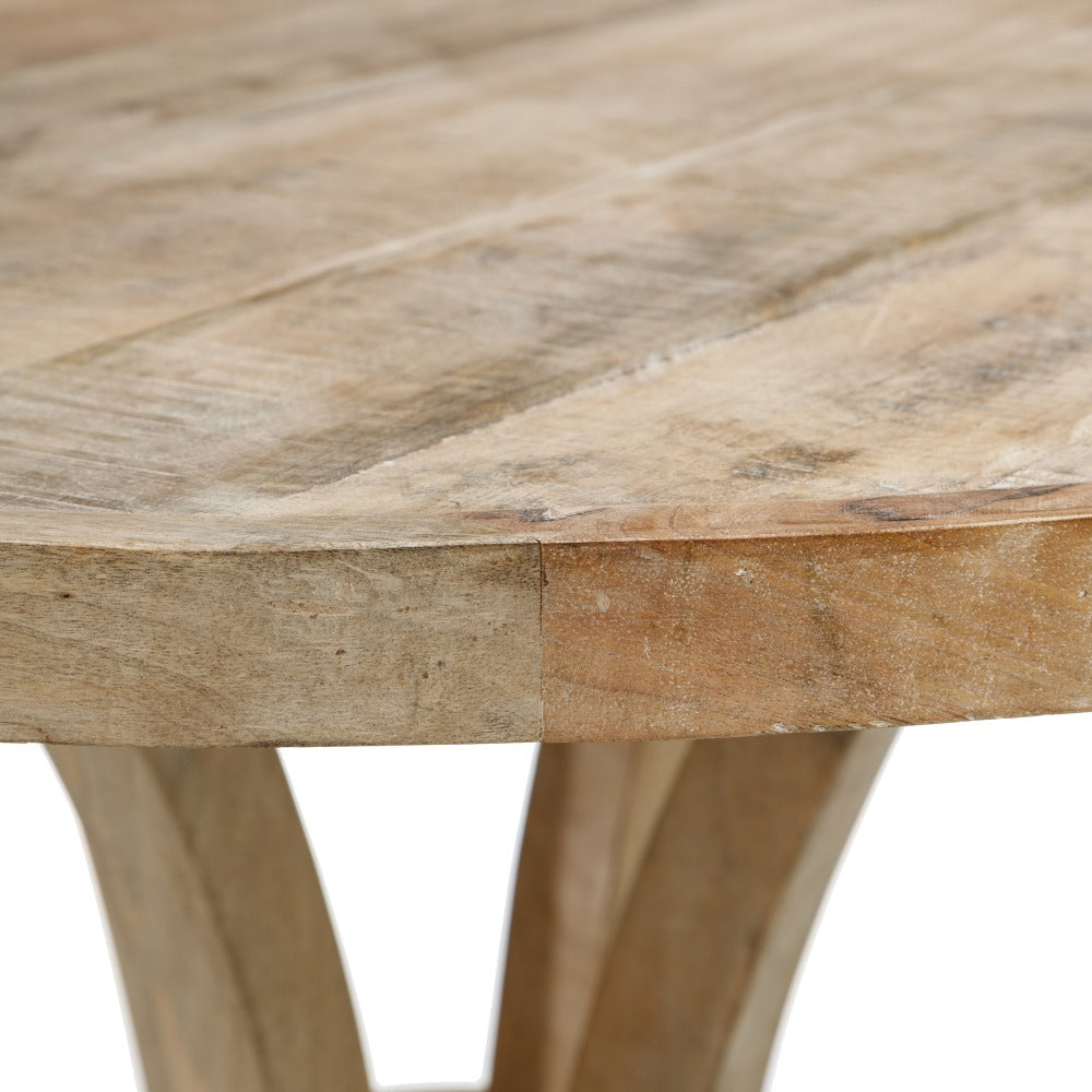 Mesa Comedor Natural Madera De Mango 85 X 85 X 76 Cm - IXIA