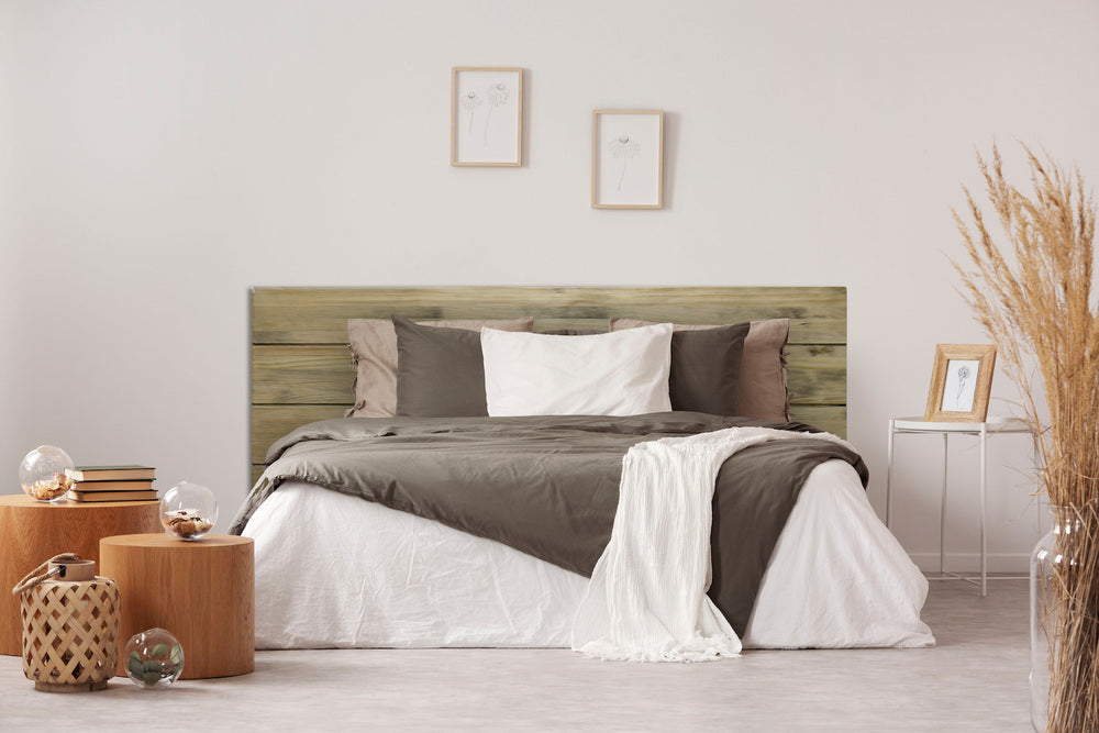 Cabecero 160x60cm 4 Horizontales en madera maciza de pino acabado vintage estilo industrial Box Furniture
