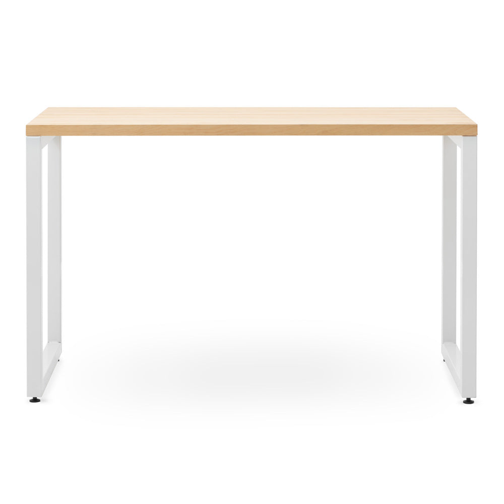 Mesa de Oficina 120x60x75cm Blanca en madera maciza de pino acabado natural estilo nórdico industiral Box Furniture