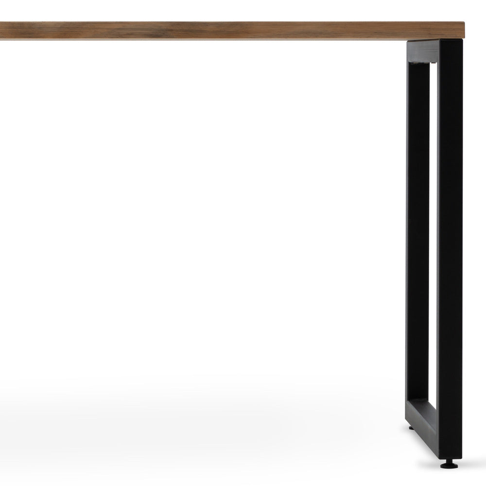 Mesa de Oficina 120x60x75cm Negra en madera maciza de pino acabado vintage estilo industrial Box Furniture