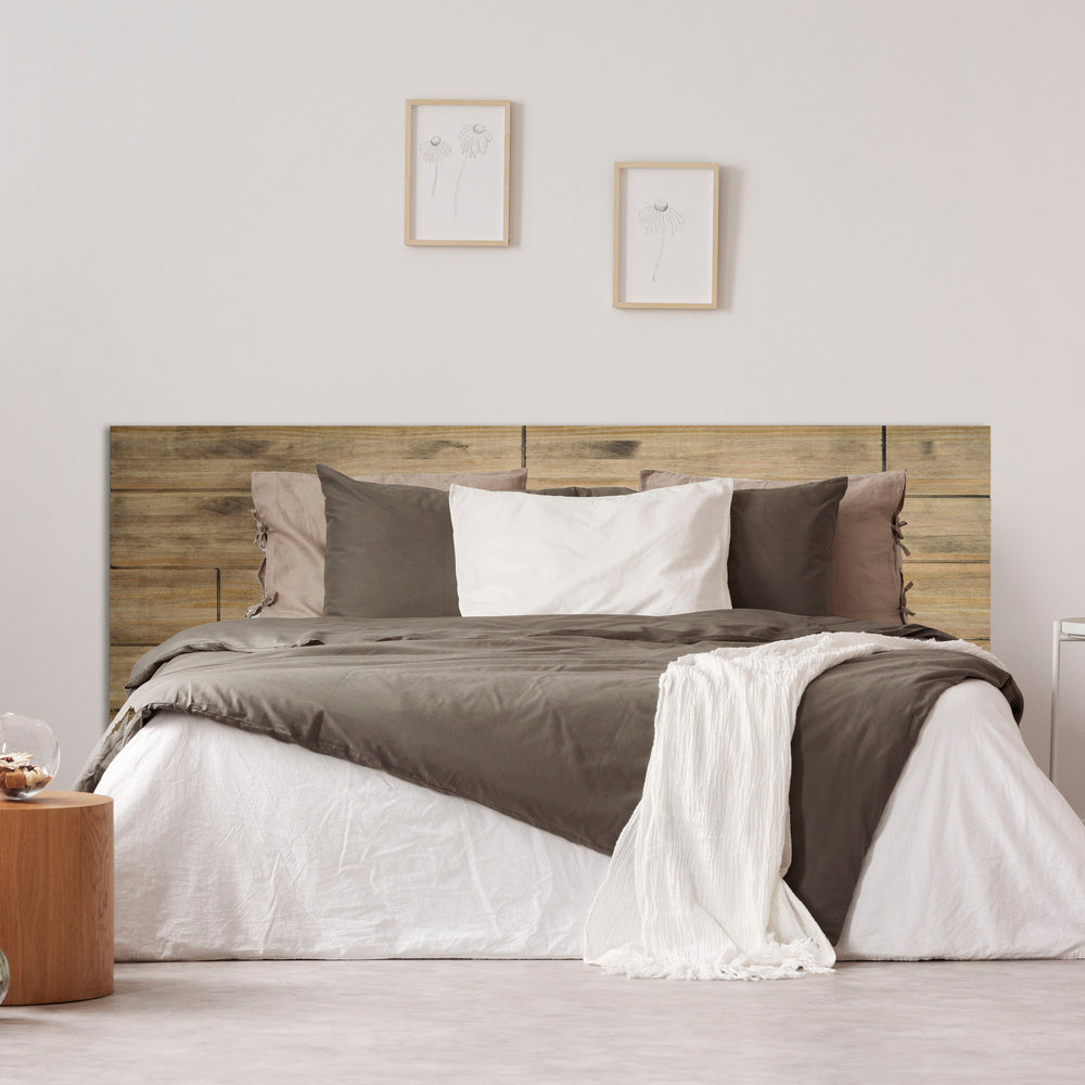 Cabecero 160x60cm Tableros Desajustados en madera maciza de pino acabado vintage estilo industrial Box Furniture