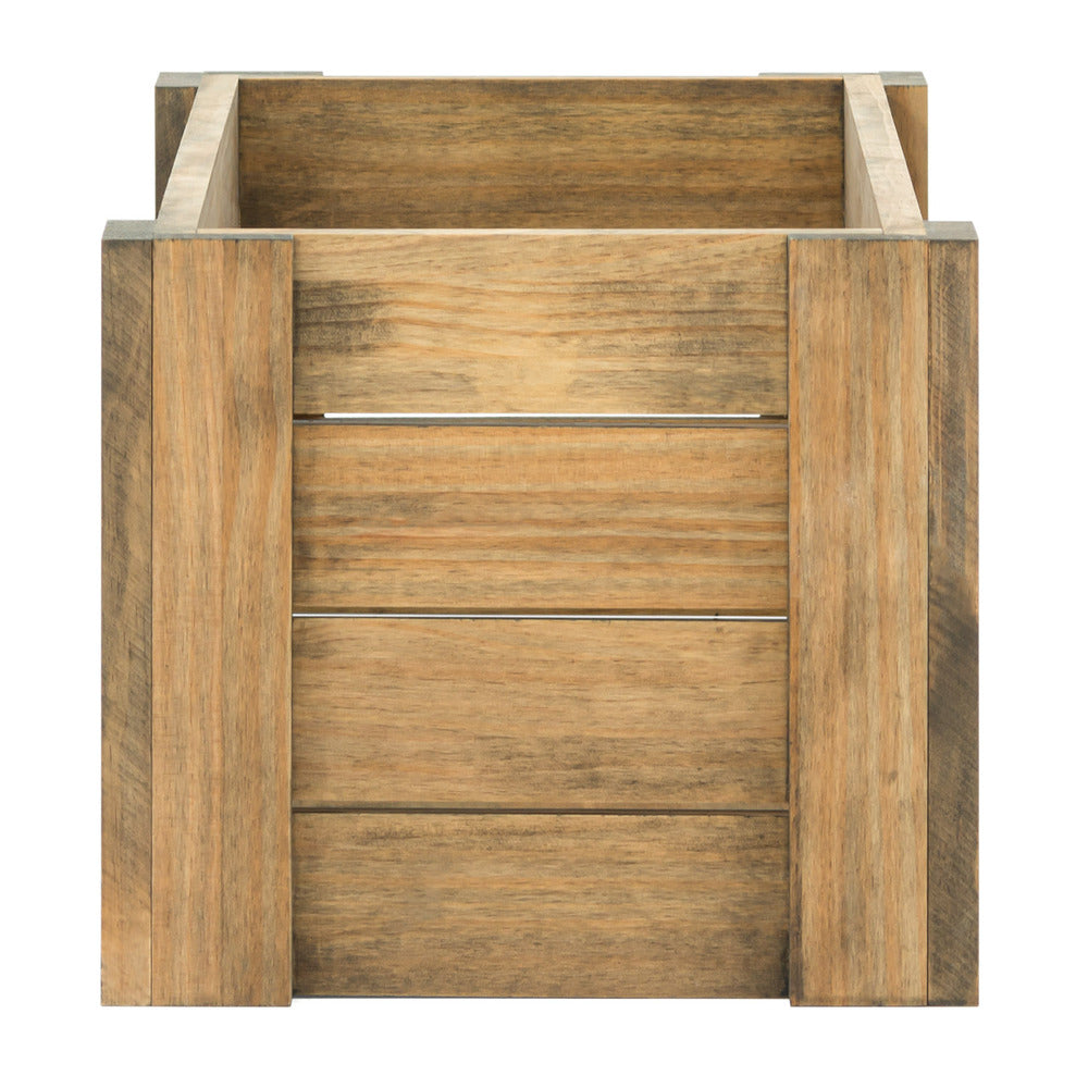 Baul pequeño Rustico abierto 80x40x35cm en madera maciza de pino estilo industrial - DS Muebles