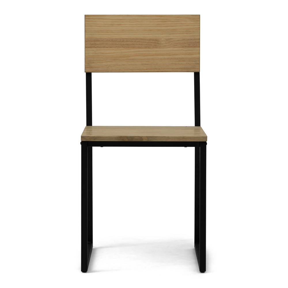 Silla Desmontable Oxford ECO Negra en madera maciza de pino acabado vintage estilo industrial Box Furniture