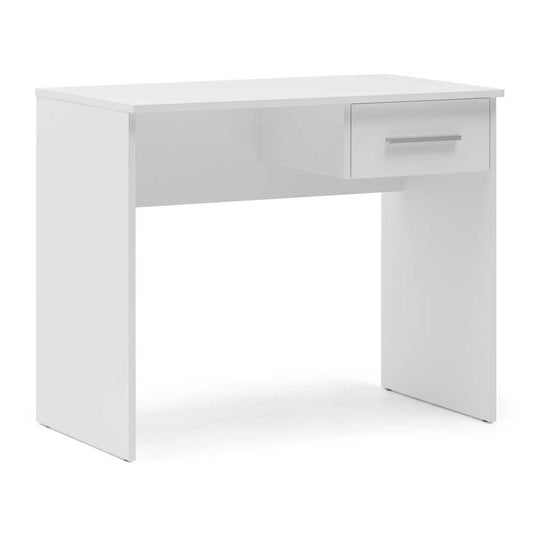 Mesa Escritorio con cajón pequeña 90x50x73cm acabado color blanco - Box Furniture