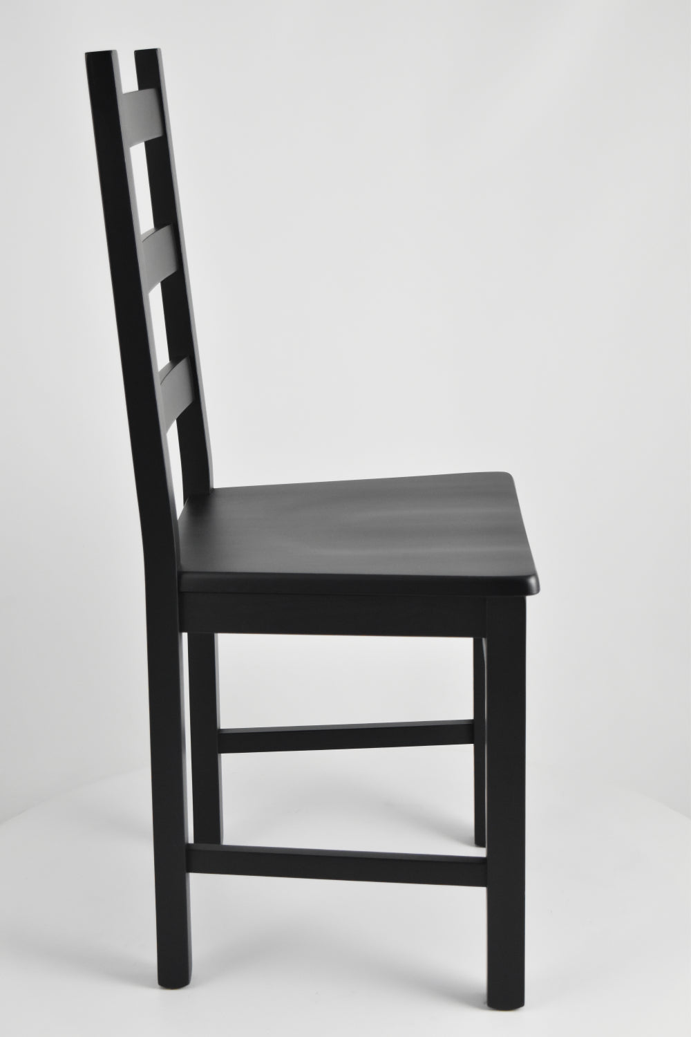 Tommychairs - Set 2 sillas de Cocina y Comedor  Rustica, Estructura en Madera de Haya Color anilina Negra y Asiento de Madera