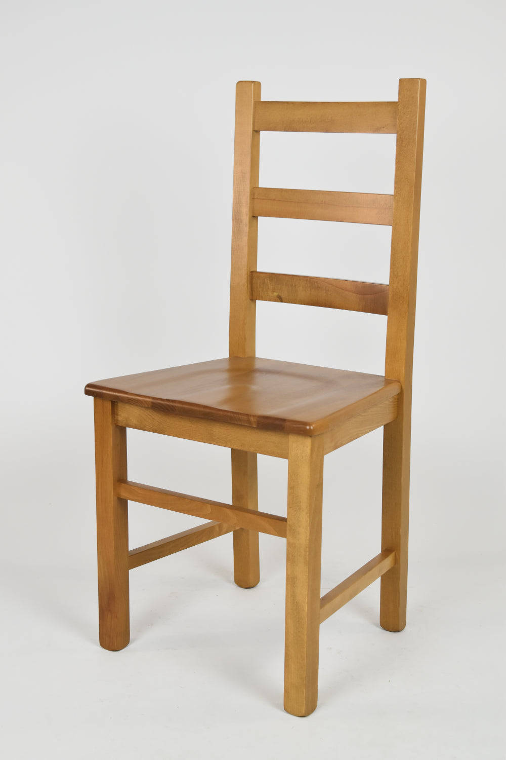 Tommychairs - Set 4 sillas de Cocina y Comedor  Rustica, Estructura en Madera de Haya Color Roble y Asiento en Madera